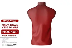 موکاپ جلیقه ورزشی مردانه