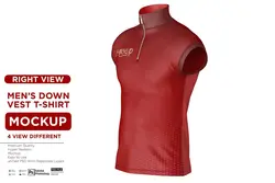 موکاپ جلیقه ورزشی مردانه