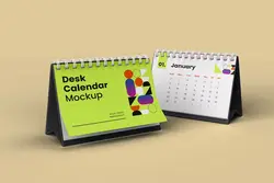 موکاپ تقویم رومیزی