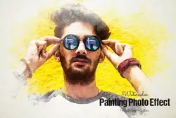 اکشن فتوشاپ افکت نقاشی آبرنگی عکس