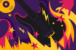 بک گراند گیتار الکترونیک وکتور