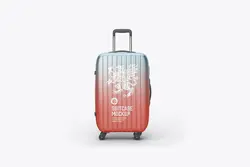 موکاپ چمدان مسافرتی چرخ دار