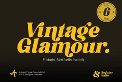 فونت کلاسیک و قدیمی Vintage Glamour