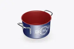 موکاپ قابلمه پخت و پز تفلون