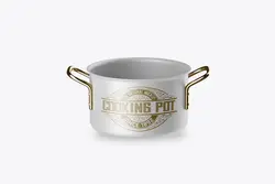 موکاپ قابلمه پخت و پز تفلون