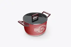 موکاپ قابلمه پخت و پز تفلون