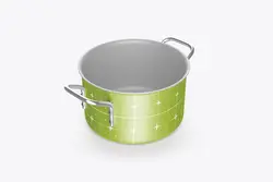 موکاپ قابلمه پخت و پز تفلون