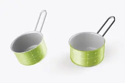 موکاپ ماهیتابه و تابه پخت و پز