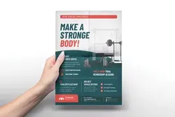 طرح تراکت و پست اینستاگرام بدنسازی