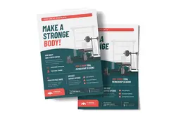 طرح تراکت و پست اینستاگرام بدنسازی