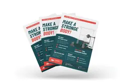 طرح تراکت و پست اینستاگرام بدنسازی