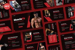 قالب پاورپوینت بدنسازی و فیتنس