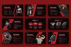 قالب پاورپوینت بدنسازی و فیتنس