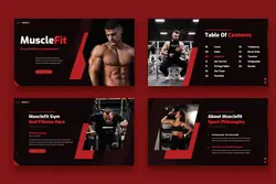 قالب پاورپوینت بدنسازی و فیتنس