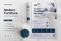 طرح تراکت فروش مبلمان مدرن