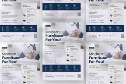 طرح تراکت فروش مبلمان مدرن