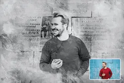 اکشن فتوشاپ افکت عکس روزنامه قدیمی