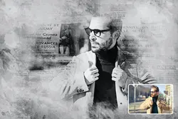 اکشن فتوشاپ افکت عکس روزنامه قدیمی