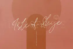 فونت خوشنویسی و سرهم نویسی باریک Isle of Skye