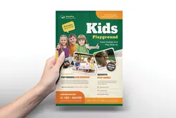 طرح تراکت شهر بازی و زمین بازی کودکان + پست اینستاگرام