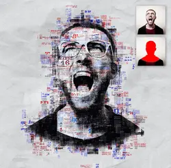 اکشن فتوشاپ تبدیل عکس به پوستر روزنامه‌ای هنری