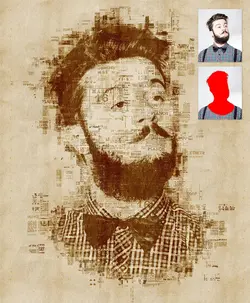 اکشن فتوشاپ تبدیل عکس به پوستر روزنامه‌ای هنری