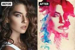 اکشن فتوشاپ تبدیل عکس به نقاشی آبرنگی