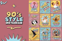 9 پست فروشگاهی اینستاگرام با استایل دهه 90