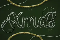 اکشن فتوشاپ افکت نخ کاموا خز دار