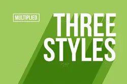 افکت متن سایه بلند و طولانی برای فتوشاپ – PSD