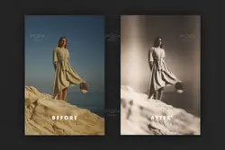 افکت عکس تار شده قدیمی برای فتوشاپ – PSD