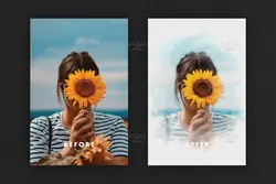 افکت عکس پوستر آبرنگی برای فتوشاپ