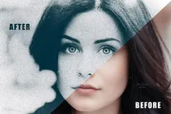 افکت عکس دانه های ماسه برای فتوشاپ