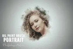 اکشن فتوشاپ افکت نقاشی رنگ روغن پرتره