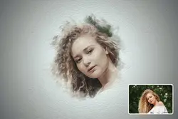 اکشن فتوشاپ افکت نقاشی رنگ روغن پرتره