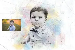 اکشن فتوشاپ افکت نقاشی رنگی تصاویر