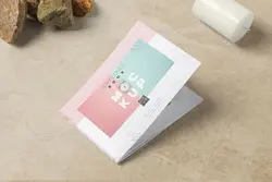 موکاپ کتاب صحافی زین دوخت A5