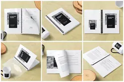 موکاپ کتاب صحافی شانه پلاستیکی A4