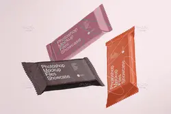 موکاپ بسته بندی کیک و بیسکویت (اسنک بار)