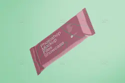 موکاپ بسته بندی کیک و بیسکویت (اسنک بار)