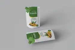 موکاپ پاکت آبمیوه سوپاپ دار