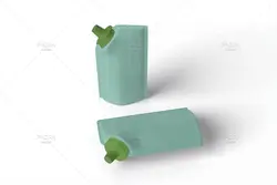 موکاپ پاکت آبمیوه سوپاپ دار