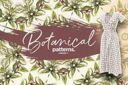 10 پترن گل و بوته وینتج و قدیمی بدون درز