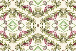 10 پترن گل و بوته وینتج و قدیمی بدون درز