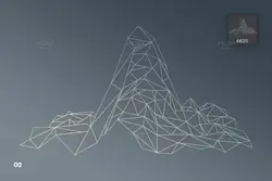 10 براش فتوشاپ اشکال هندسی وایرفریم + PNG, AI