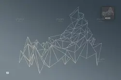 10 براش فتوشاپ اشکال هندسی وایرفریم + PNG, AI