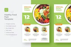 طرح تراکت غذای سالم