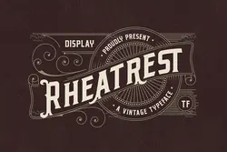 فونت کلاسیک وینتج و قدیمی Rheatrest