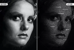 افکت تایپوگرافی روی عکس برای فتوشاپ