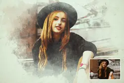 اکشن فتوشاپ افکت نقاشی آبرنگی